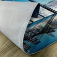 thumbnail image 5 of Ambesonne Cityscape Place Mats Set of 4, Buildings with Glass, Standard Size, Blue Black and White, 5 of 6