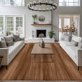 thumbnail image 3 of Rectangle Area Rugs 5 x 7 Ft, Brown Wooden Board Non-Slip Residential Carpet, Simple Vintage Country Wood Grain Indoor Crawling Mats Runner Rugs for Living Room/Dining Room/Bedroom, 3 of 8