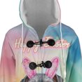 thumbnail image 4 of Happy Easter Schnauzer with Bunny Ear Headband and Flowers All Over Print 3D Hooded Duffle Toggle Coat Miniature Schnauzer Dog Lover - 13001, 4 of 6