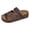 Brown, variant on Slides for Women Platform Cork Footbed Sandals Arch Support 2026 Summer Beach Vacation Slip on Outdoor Slippers Brown Size 8.5