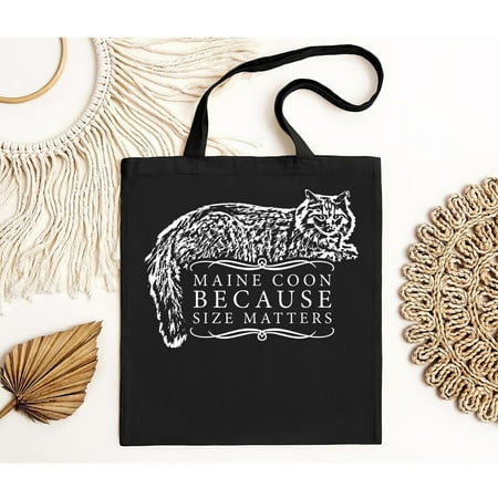 vintage NEW! Maine Coon Because Matters Cat Lover Cool Gift Tote Bag - MADE IN USA-TH21123
