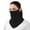 Black, variant on Xfvqtps Womens Face Mask Neck Scarf Integrated with Ear Loops Mesh Breathable Ice Silk Cool Solid Color UV Protection Sun Protective Sunshade Multipurpose Cycling Mask White