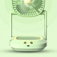 thumbnail image 2 of Folding Wall Mounted Small Fan, Office Desktop Home Desktop Portable Small Electric Fan, Quiet Air Circulator Fan,Green, 2 of 8