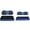 Blue+Black, variant on 10L0L Golf Cart Seat Covers Set Front Rear for EZGO TXT RXV Club Car DS 4 Passenger ,S amd XS size