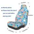 thumbnail image 3 of Wukai Cute Dog Full Set Car Seat Covers with Soft Padding Universal Auto Front Seats Protector and Cushion Mat, 3 of 5