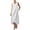 White, variant on QIUOMBBP Womens Beach Maxi Dresses Sleeveless Crew Neck Linen Long Dress with Back Tie Summer Loose Sundress for Vacation Black XL