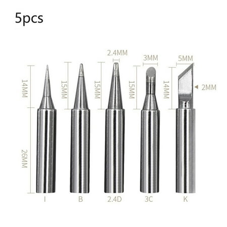 

5Pc -Free Soldering Irontip Replacement 936 Soldering Iron Tip Welding Head