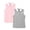 4-Pink/Grey, variant on Girls School Uniform Short Printed Sleeveless Polo Shirt,2-Pack,8-9Y