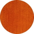 thumbnail image 1 of Ahgly Company Indoor Round Abstract Yellow Contemporary Area Rugs, 5' Round, 1 of 4
