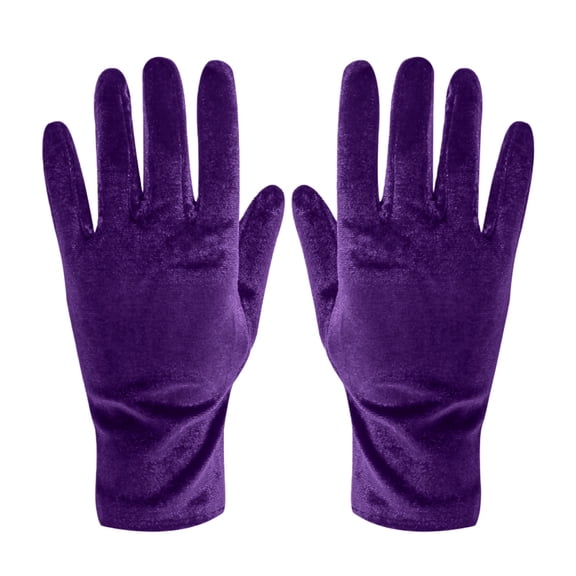 Stocking Stuffers for Women Men Short Opera Velvet for Wrist Long 1920S Flapper Banquet Winter Gloves