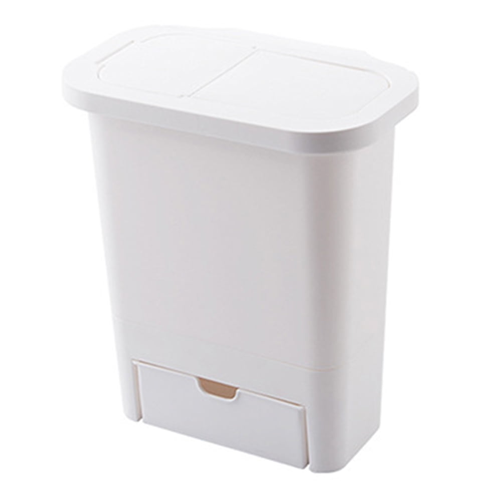 Kangyuanshuai Hanging Trash Can Small Kitchen Garbage Waste Bin with