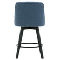 thumbnail image 6 of MINCETA Counter Stool,26" 360 Free Swivel Upholstered Bar Stool with Back-Set of 2-Performance Fabric in Navy, 6 of 7