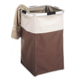 thumbnail image 2 of Whitmor Square Easy Care Square Laundry Hamper - Java, 2 of 4