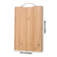 thumbnail image 4 of Fmbmuo Wood Cutting Board for Kitchen Durable Dishwasher Safe, Non-slip for Meat,Vegetables,Fruits, Easy to Clean Thick Portable Butcher/Chopping Blocks, Brown, 4 of 5