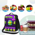 thumbnail image 4 of Saiise Geometry Dash Print Lunch Box for Men Women Adults Lunch Bag for Office Work Picnic - Reusable Portable Lunchbox, 4 of 8