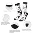 thumbnail image 6 of Junzan Cute Cow And Milk Stains Mens Funny Socks For Men Women Colorful Fun Novelty Crew Patterned Socks, 6 of 9