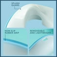 thumbnail image 2 of Todays Kids Toddler Potty Training Seat - Toddler Toilet Seat Attachment for Boys & Girls w/Splash Guard, Non-Slip Grip for Secure Fit, Fits Standard Round & Oval Toilets, Storage Hook Included, Blue, 2 of 7