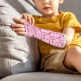 thumbnail image 3 of Jiueut Breast Cancer Arm Cast Cover Pink Ribbon Arm Cast Covers for Shower Adult Size S Washable Cast and Bandage Protector Decorative Arm Plaster Cover with A Thumb Hole, 3 of 7
