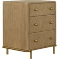 thumbnail image 4 of JERFIT 4-Piece Eastern King Bedroom Set with Rattan Cane Platform Bed, Dresser, Mirror & Nightstand in Sand Wash Finish, 4 of 10
