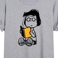 thumbnail image 3 of Peanuts - Marcie Reading - Juniors Oversized Graphic T-Shirt, 3 of 6