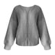thumbnail image 5 of Puntoco moda mujer camiseta de manga larga otoño suéter cárdigan blusa sólida Tops liquidación Puntoco Puntoco-5926, 5 of 5
