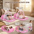 thumbnail image 5 of 3-in-1 Baby Play Mat & Activity Gym for Infant,Kick and Play Piano Play Gym ,Musical Activity Fitness Gym, Newborn+ ,Pink, 5 of 8