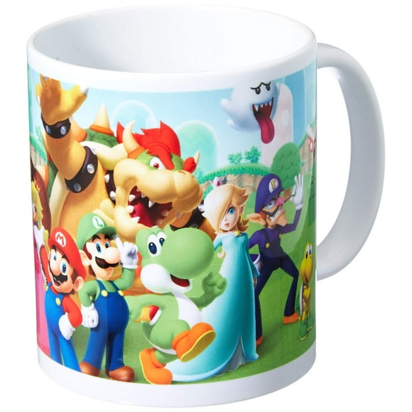 Pyramid Super Mario Mushroom Kingdom Ceramic Mug, Porcelain, Multi-Colour