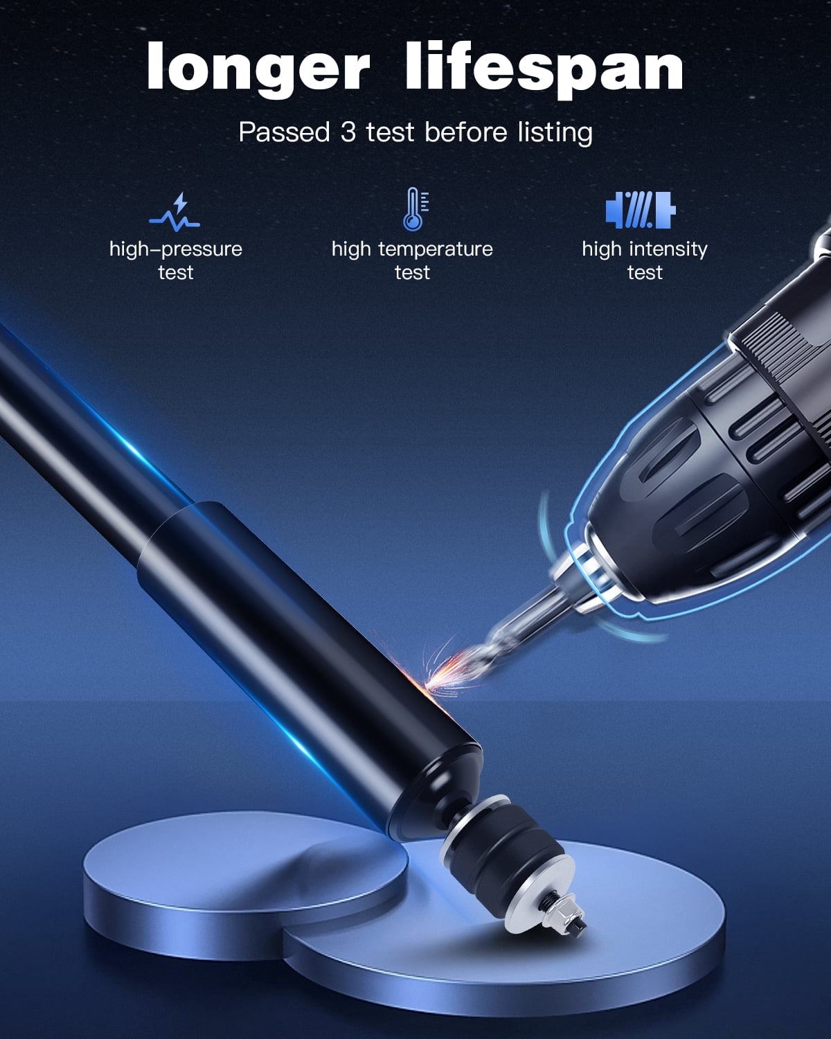 Shocks, ECCPP 2PCS Rear Auto Shock Absorber fits 2012 2013 2014 2015 for Honda Civic with 348066 5505