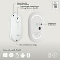 thumbnail image 5 of Logitech Pebble 2 Combo for Mac, Wireless Keyboard and Mouse, Slim, Quiet and Portable, Customizable, Bluetooth Mouse and Keyboard, Tonal White, 5 of 13