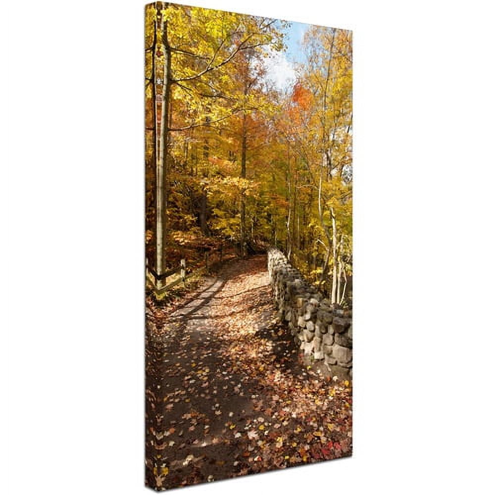 Trademark Fine Art "Beautiful Autumn Hike" Canvas Art by Kurt Shaffer
