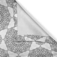 thumbnail image 6 of Ambesonne Mandala Valance & Curtain, Eastern Petals and Leaves, 55"x45", Black and White, 6 of 6