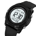 thumbnail image 4 of Large Digital Waterproof Sports Watch for Men and Women - Multifunctional Luminous Wristwatch with Silicone Strap, Alarm, Stopwatch, and Time Display for Outdoor Activities,Multicolor C, 4 of 5