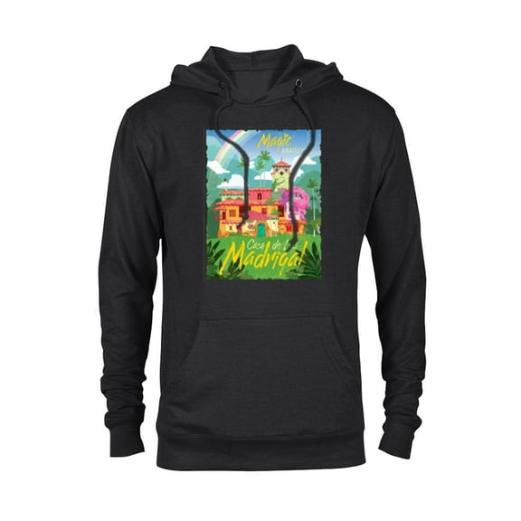 Disney Encanto Magic Awaits You Casa de Los Madrigal - Pullover Hoodie for Adults - Customized-Black