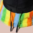 thumbnail image 2 of Bonnet de Seau en Peluche Réglable Coloré Chapeau de Pêcheur à Fourrure Chapeau Seau pour les Femmes, 2 of 10