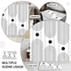 thumbnail image 5 of Juego de Cortina de Ducha Boho Dznils con Alfombra, 12 Ganchos, Blanca, 72" x 72", 5 of 12
