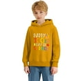 thumbnail image 6 of IWRICH Happy 100th Days of School Hoodies for Boys Girls Long Sleeve Lined Hooded Sweatshirts Cute Tops,Size 2-14 Years Yellow 160, 6 of 7