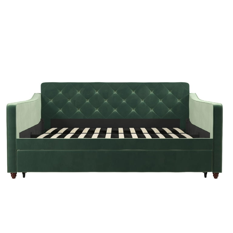 Novogratz Vintage Upholstered Full Daybed and Twin Trundle Set