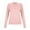 Pink, variant on Yuanlong Womens Sweaters Versatile Plain O Neck Long Sleeve Ribbed Knitting Cotton Sweater Winter Layer Warm Pullover Tops