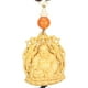 thumbnail image 2 of Boxwood Buddha Pendant Yellow DoubleSided Carving with Safety Meaning Car Decoration(Maitreya ), 2 of 4