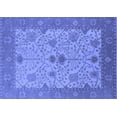 thumbnail image 1 of Ahgly Company Machine Washable Indoor Rectangle Oriental Blue Industrial Area Rugs, 7' x 10', 1 of 4