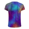 thumbnail image 5 of Lolmot Unisex 3D Graphic Print Tie-dye Shirts for Mens Women Casual Short Sleeve Basic Tee Shirts Top, 5 of 5