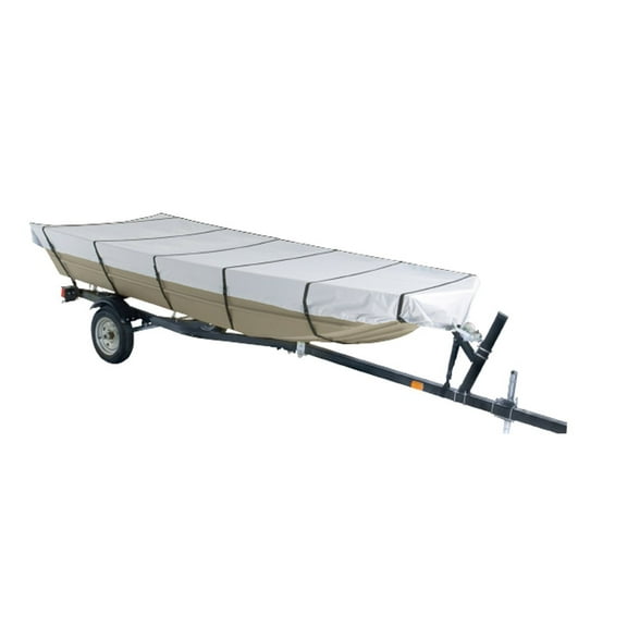 Goodsmann Jon Boat Covers Silvery Gray Water Resistant Trailerable 9921-0152-21( A, 12' L, 56"W )