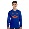 thumbnail image 2 of Awkward Styles Halloween Girls Boys Youth Sweatshirt Orange Jack O Lantern Crewneck Tee for Kids, 2 of 5