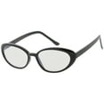 thumbnail image 2 of True Vintage Cat Eye Color Tinted Lens Oval Sunglasses 51mm (Black / Clear Tinted), 2 of 4