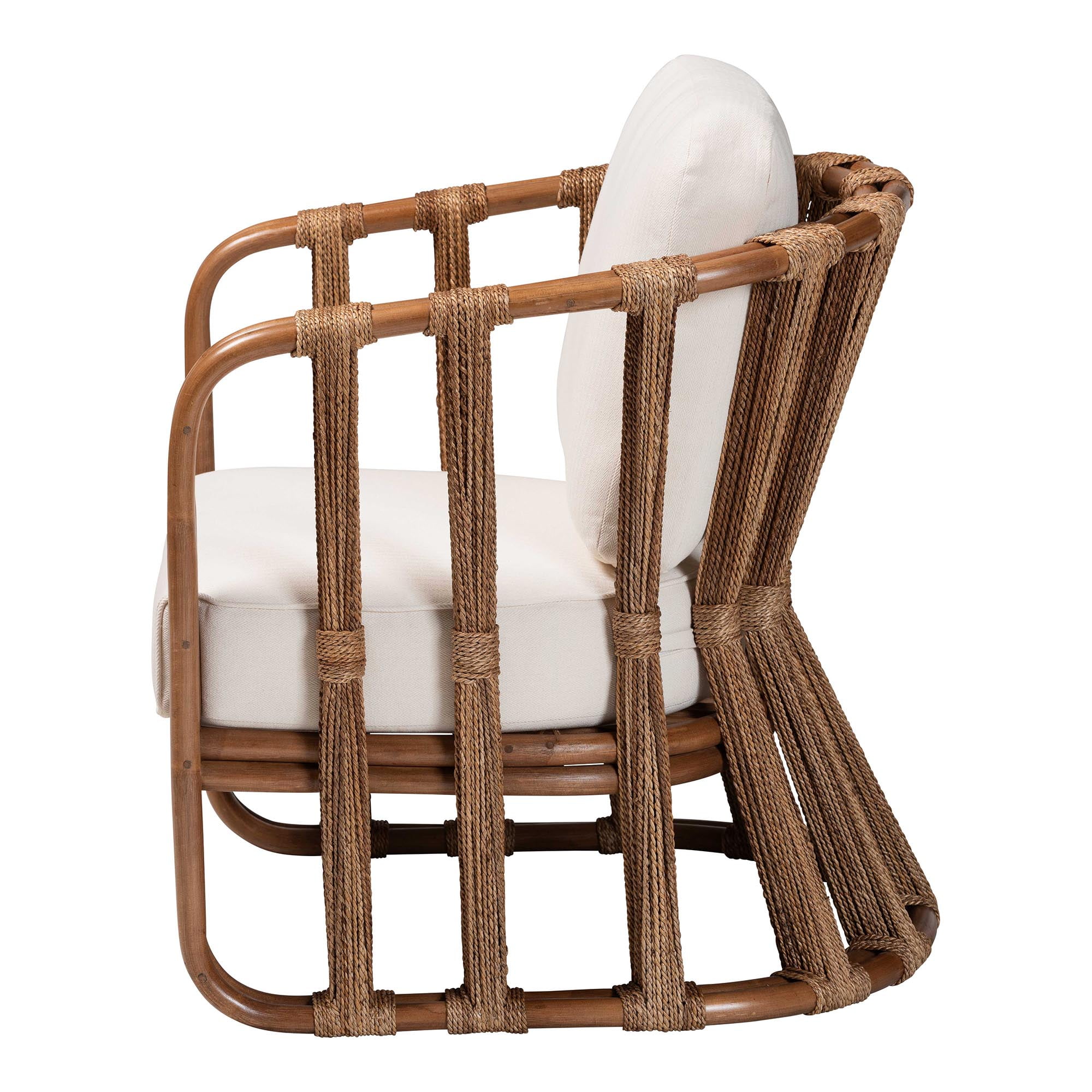 bali & pari Westham Boho Arm Chair, Brown