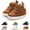 Brown, variant on Baby Boys Girl Lace Up Leather Sneakers Soft Rubber Sole Infant Moccasins Newborn Oxford Loafers Rubber Sole Anti-Slip Toddler Wedding Uniform Dress Shoes 0-18 Months