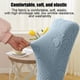 thumbnail image 4 of Funda para Silla de Punto Elástico, Protector para Silla de Comedor Engrosado, Cubre Asiento y Respaldo con Cintas, 58x45 cm / 22.83x17.72 pulgadas, Material de Pelusa para Hogar, Oficina, 4 of 6