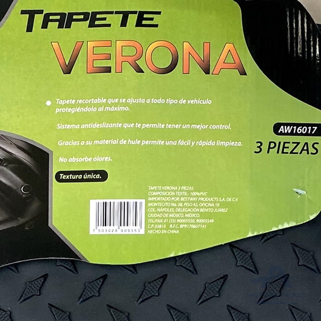 Tapete PARA AUTOMOVIL AMERICAN WORLD ACCESSORIES CARGO PARA CAJUELA negro