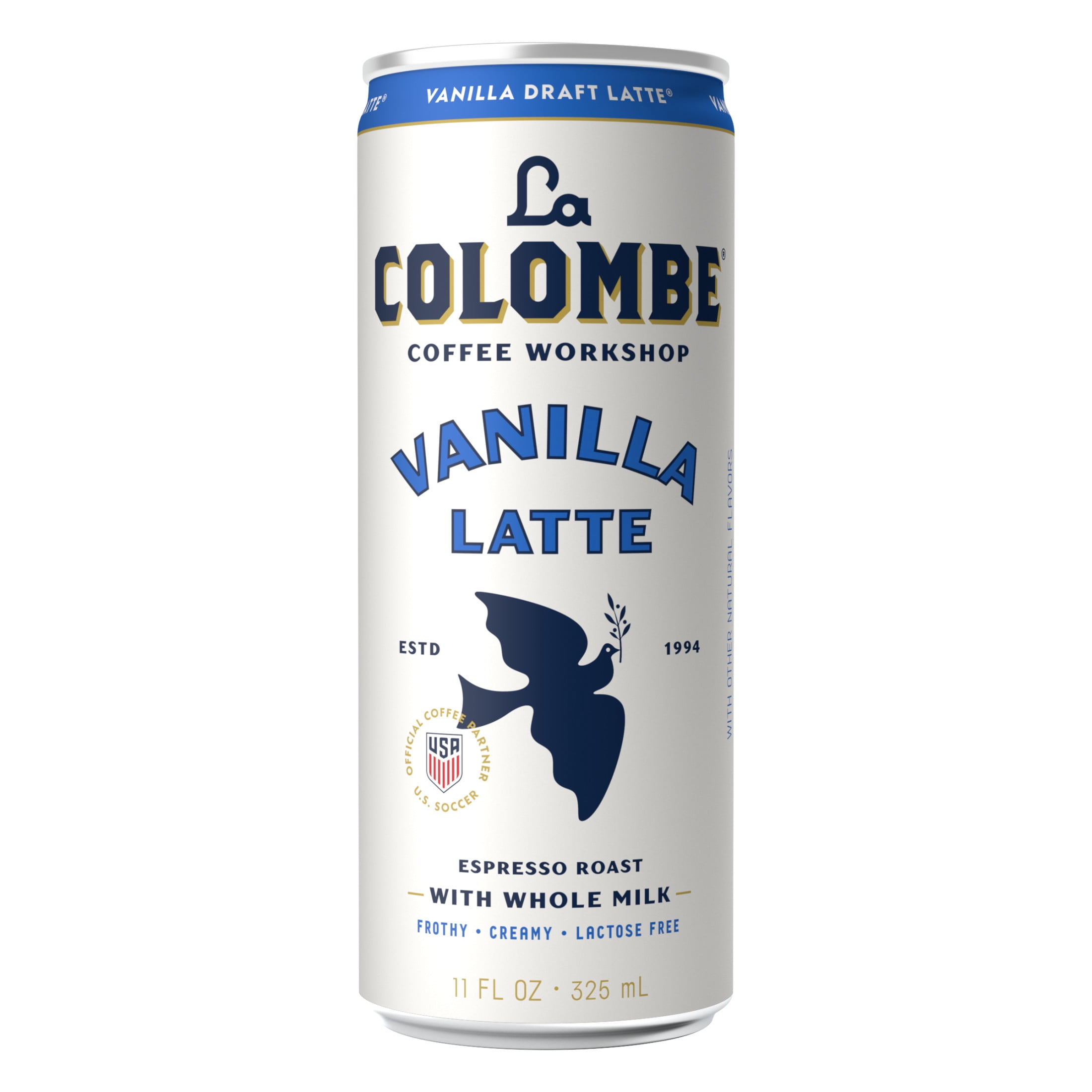 La Colombe Vanilla Draft Latte Cold Brew Ready-to-Drink Coffee, 11 fl oz, Can