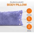thumbnail image 2 of Cheer Collection Shaggy Hair Long Body Pillow, 2 of 8